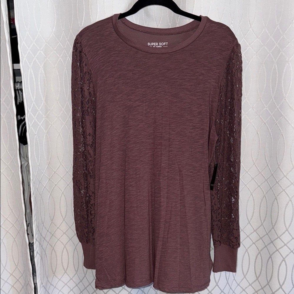 Torrid Super Soft Slub Jersey with Full Sleeves